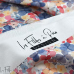 Tissu french terry motif fleur collection "Amanda" - Tons pastels - Les Filles à Pois ® - Oeko-Tex ® Les Filles à Pois - Design 