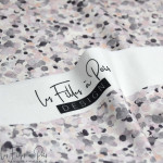Tissu french terry motif fleur collection "Amanda" - Tons pastels - Les Filles à Pois ® - Oeko-Tex ® Les Filles à Pois - Design 