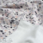 Tissu french terry motif fleur collection "Amanda" - Tons pastels - Les Filles à Pois ® - Oeko-Tex ® Les Filles à Pois - Design 