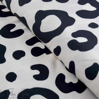 Popeline de coton léopard écru "Cloud Leopard" - Collection Angels - Les Filles à Pois Design Les Filles à Pois - Design : motif