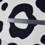 Tissu popeline de coton motif léopard collection "Angels" - Ecru et noir - Les Filles à Pois ® - Oeko-Tex ® Les Filles à Pois - 