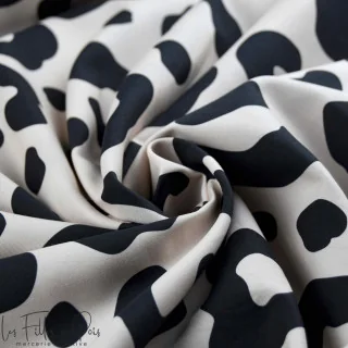 Popeline de coton léopard écru "Cloud Leopard" - Collection Angels - Les Filles à Pois Design Les Filles à Pois - Design : motif