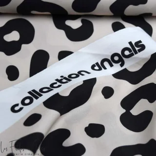 Popeline de coton léopard écru "Cloud Leopard" - Collection Angels - Les Filles à Pois Design Les Filles à Pois - Design : motif