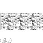 Panneau de tissu french terry motif Pluto - Noir et blanc - Oeko-Tex ® Les Filles à Pois - Design ® - Mercerie et Tissus - 4