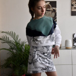 Panneau de tissu french terry motif Pluto - Noir et blanc - Disney ® - Oekotex Les Filles à Pois - Design ® - Mercerie et Tissus