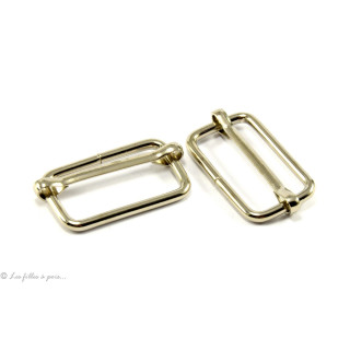 Boucles coulissantes de réglage pour sangle - Argenté  - 1