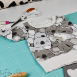 Tissu french terry motif koala collection "Chiller" - Tons gris - Les Filles à Pois ® - Oeko-Tex ® Les Filles à Pois - Design ® 