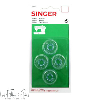 Lot de 4 canettes Singer ® 03024 Singer ® - Machines à coudre, à broder et à surjeter - 1