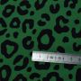Tissu jersey motif léopard collection "Contrastes" - Vert et noir - Les Filles à Pois ® - Oeko-Tex ®  - 2