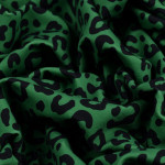 Tissu jersey motif léopard collection "Contrastes" - Vert et noir - Les Filles à Pois ® - Oeko-Tex ®  - 6
