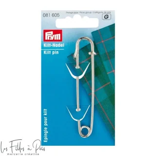 Alfinete de aço para kilt 76mm - Prata - Prym 081605 Prym : mercerie couture et accessoires de qualité - 2