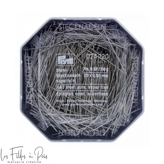 0.50x30mm Alfinetes de acolchoamento super finos - - Prata - Prym 024120 Prym : mercerie couture et accessoires de qualité - 1