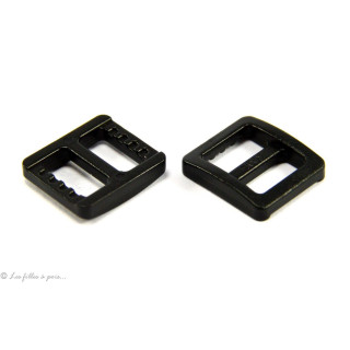 Boucles coulissantes de réglage en plastique pour sangle - 10mm - Lot de 2 Autres marques - Tissus et mercerie - 1