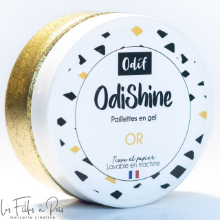 Lot de 4 gels paillette Odishine - Doré, noir, violet et bleu turquoise - 70ml - Odif ® Odif ® - 16