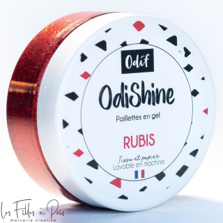 Lot de 4 gels paillette Odishine - Doré, noir, violet et bleu turquoise - 70ml - Odif ® Odif ® - 18