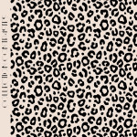 Tissu jersey motif léopard collection "Contrastes" - Rose Poudré et noir - Les Filles à Pois ® - Oeko-Tex ® Les Filles à Pois - 