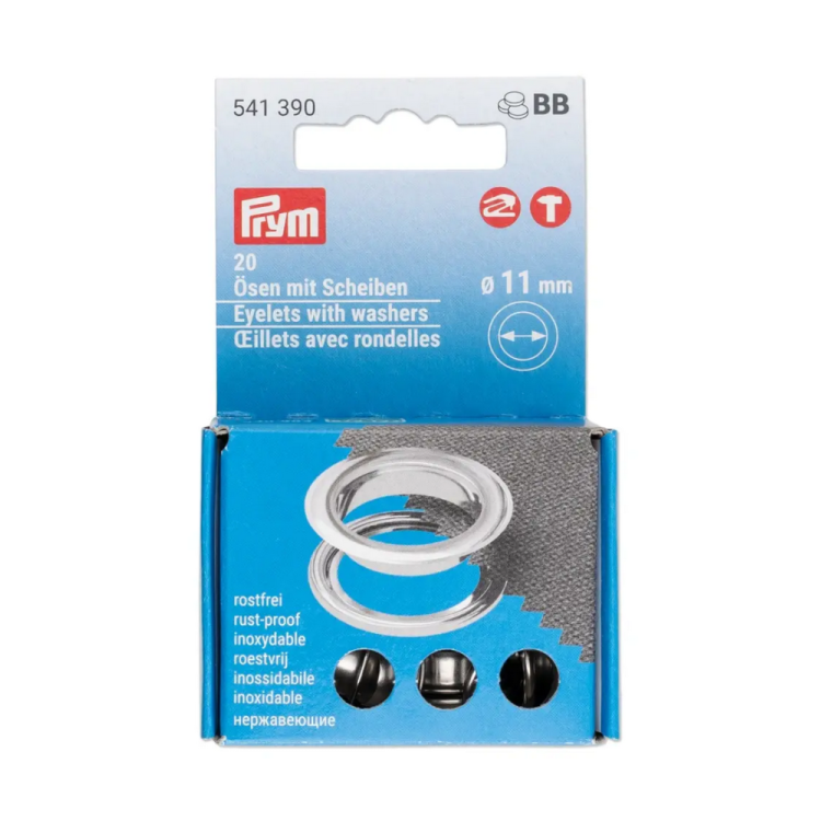 Oeillets avec rondelles 14mm pour Vario Creative Tool - Prym ® 541391 Prym ® - Mercerie - 1 Oeillets avec rondelles 14mm pour Vario Creative Tool - Prym ® 541391 Prym ® - Mercerie - 1