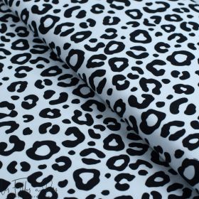 Tissu jersey motif léopard collection "Contrastes" - Blanc et noir - Les Filles à Pois ® - Oeko-Tex ® Les Filles à Pois - Design