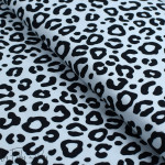 Tissu jersey motif léopard collection "Contrastes" - Blanc et noir - Les Filles à Pois ® - Oeko-Tex ® Les Filles à Pois - Design