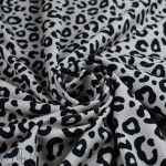 Tissu jersey motif léopard collection "Contrastes" - Rose Poudré et noir - Les Filles à Pois ® - Oeko-Tex ® Les Filles à Pois - 
