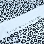 Tissu jersey motif léopard collection "Contrastes" - Blanc et noir - Les Filles à Pois ® - Oeko-Tex ® Les Filles à Pois - Design