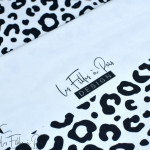 Tissu jersey motif léopard collection "Contrastes" - Blanc et noir - Les Filles à Pois ® - Oeko-Tex ® Les Filles à Pois - Design