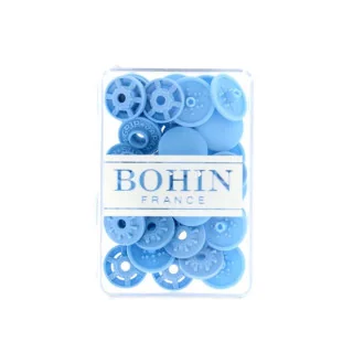 Boutons pression sans pince Bohin – Ø 13 mm – Plastique Oeko-Tex – 8 pièces – Couleur au choix Bohin : épingles, aiguilles et ac