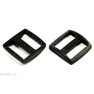 Boucle coulissante de réglage en plastique pour sangle - 25mm - Lot de 2 Autres marques - Tissus et mercerie - 1