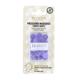 Boutons pression sans pince Bohin – Ø 13 mm – Plastique Oeko-Tex – 8 pièces – Couleur au choix Bohin : épingles, aiguilles et ac