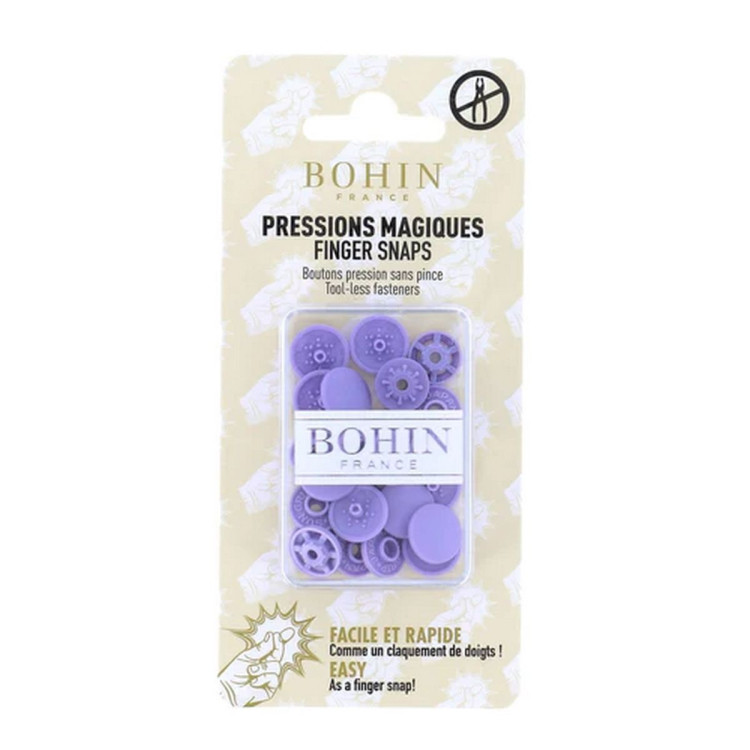 Bouton pression magique sans pince - 13mm - Bohin Bohin France ® - Mercerie - 13 Bouton pression magique sans pince - 13mm - Bohin Bohin France ® - Mercerie - 13
