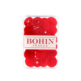 Boutons pression sans pince Bohin – Ø 13 mm – Plastique Oeko-Tex – 8 pièces – Couleur au choix Bohin : épingles, aiguilles et ac