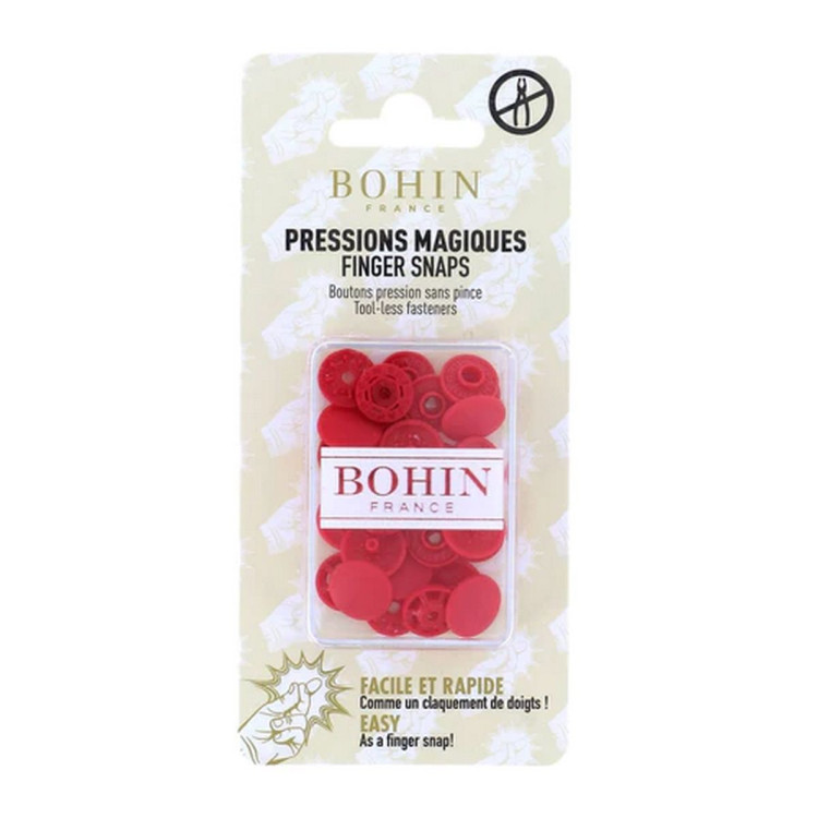 Bouton pression magique sans pince - 13mm - Bohin Bohin France ® - Mercerie - 19 Bouton pression magique sans pince - 13mm - Bohin Bohin France ® - Mercerie - 19