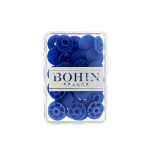 Boutons pression sans pince Bohin – Ø 13 mm – Plastique Oeko-Tex – 8 pièces – Couleur au choix Bohin : épingles, aiguilles et ac