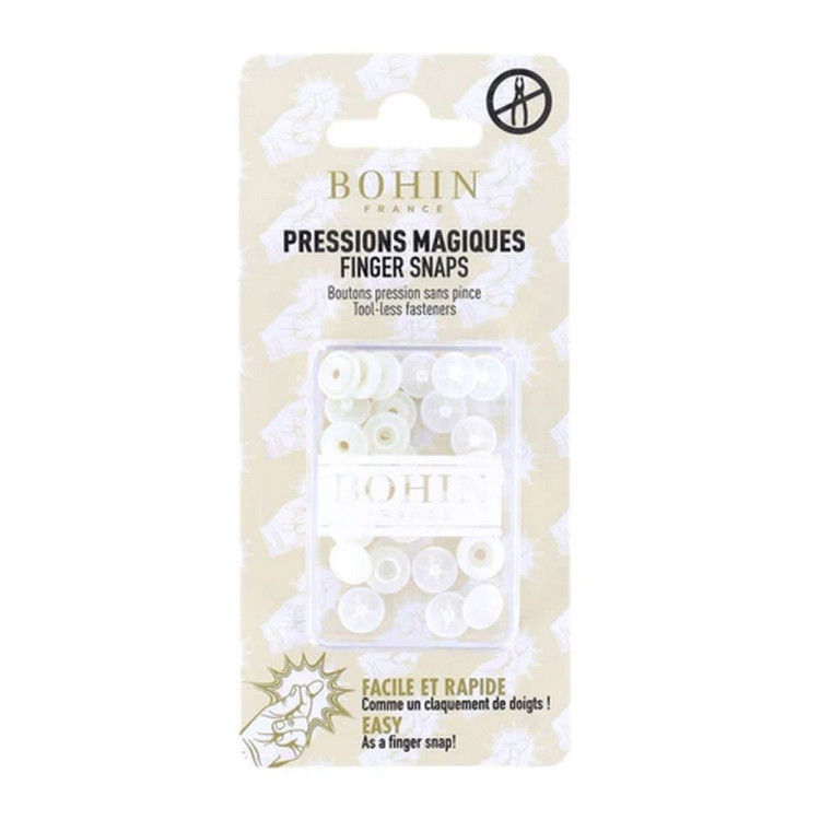 Bouton pression magique sans pince - 9mm - Bohin Bohin France ® - Mercerie - 1 Bouton pression magique sans pince - 9mm - Bohin Bohin France ® - Mercerie - 1
