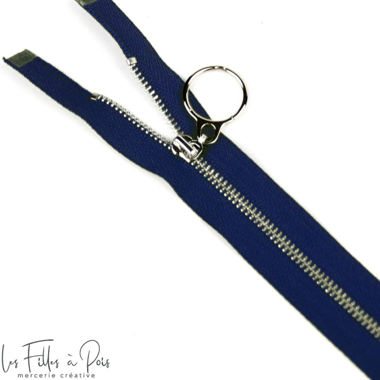 Cremallera metálica separable de 40 cm con anilla deslizante - 6 Cremallera metálica separable de 40 cm con anilla deslizante - 6