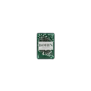 Caixa de 80 alfinetes de cabeça extrafinos brancos e verdes - Bohin Bohin France ® - Mercerie - 1
