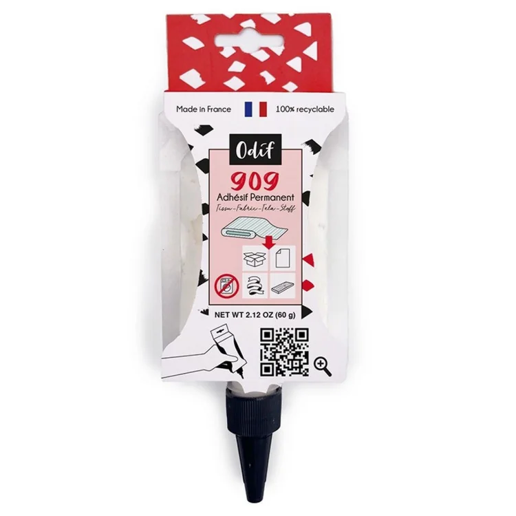 Colle définitive 909 – Odif – 60g Odif : colles textiles, sprays et produits techniques - 1
