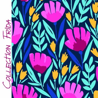 Lycra maillot de bain "Fleurs Rebelles" – Collection Frida – Les Filles à Pois – Design Les Filles à Pois - Design : motifs auda