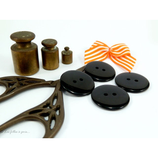 Boutons résine - 23mm -Lot de 8  - 1