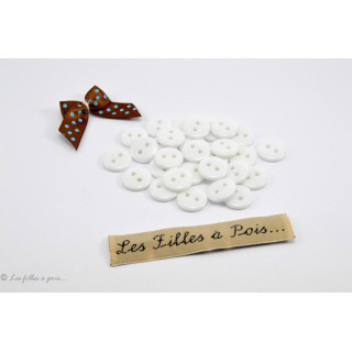 Boutons résine - 11mm - Lot de 20  - 1
