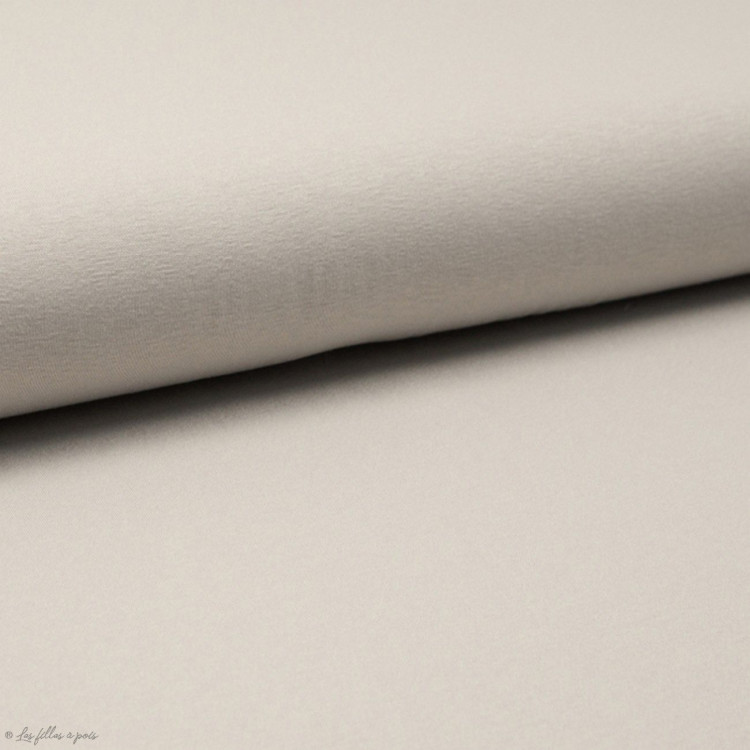 Tecido jersey de viscose lisa - Grège - 300cm Autres marques - Tissus et mercerie - 19 Tecido jersey de viscose lisa - Grège - 300cm Autres marques - Tissus et mercerie - 19