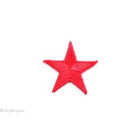 Ecusson étoile - Rouge - Thermocollant  - 1