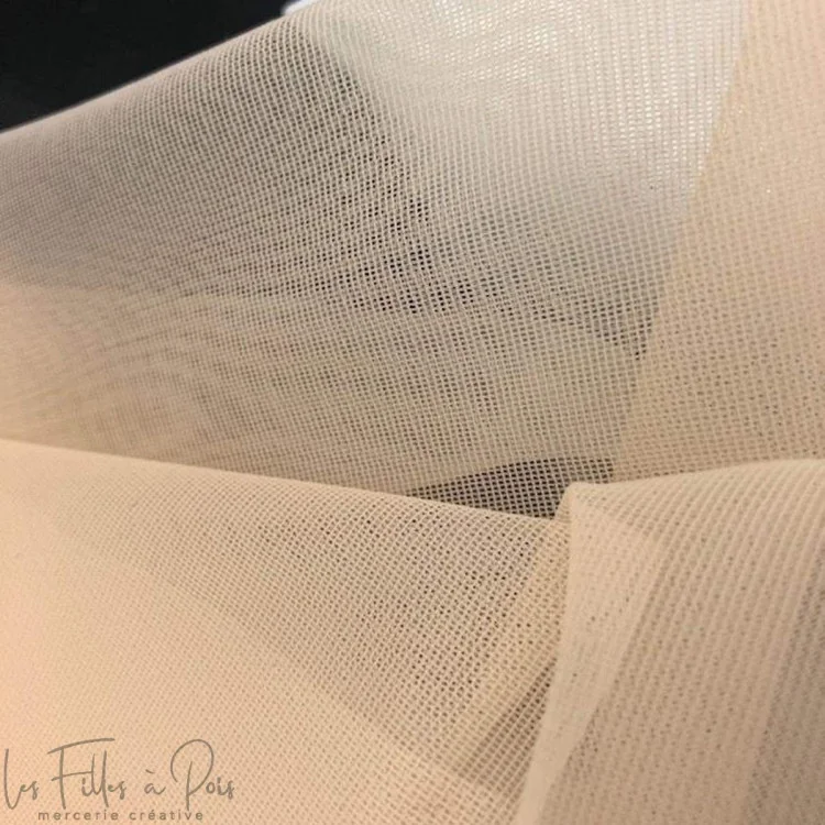 Coupon de marquisette doublure en tulle - Blanc - 110cm Tissus et mercerie créative – Nos sélections sans marque - 1