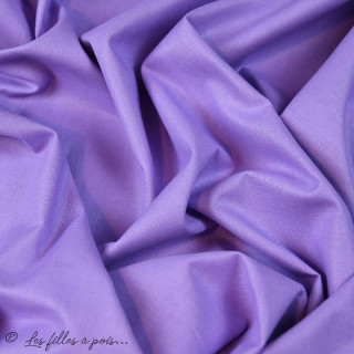 Coupon de tissu popeline de coton uni - Lavande - 100cm Autres marques - Tissus et mercerie - 38