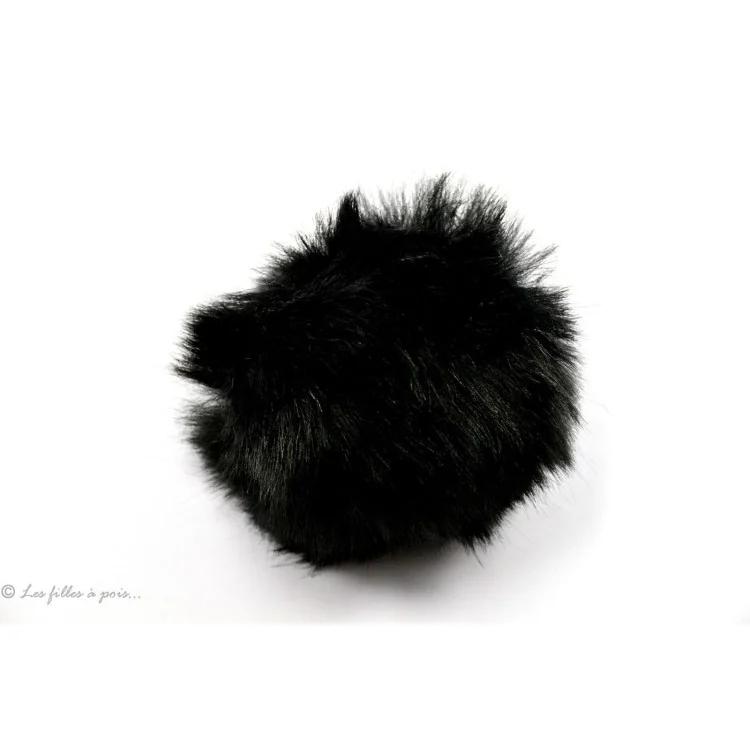 Pompón de piel sintética - 60mm - 1 Pompón de piel sintética - 60mm - 1