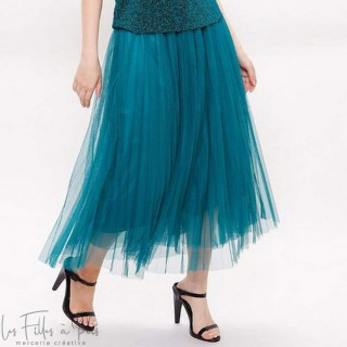 Coupon de tulle souple uni - Prune - 300cm Autres marques - Tissus et mercerie - 185