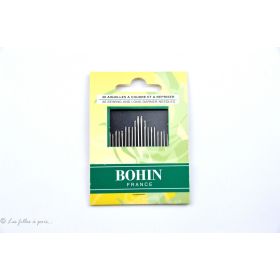 Aiguilles à coudre et à repriser - Assortiment de 20 aiguilles - Bohin ® Bohin France ® - Mercerie - 1