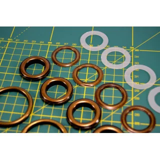 Kit création de sac – Bronze antique non patiné – 17 pièces – 32 mm Tissus et mercerie créative – Nos sélections sans marque - 6