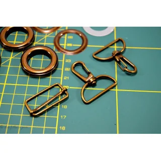 Kit création de sac – Bronze antique non patiné – 17 pièces – 32 mm Tissus et mercerie créative – Nos sélections sans marque - 8