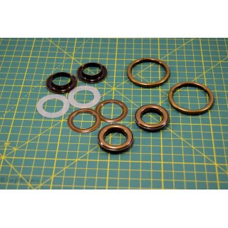 Kit création de sac – Bronze antique non patiné – 17 pièces – 32 mm Tissus et mercerie créative – Nos sélections sans marque - 1